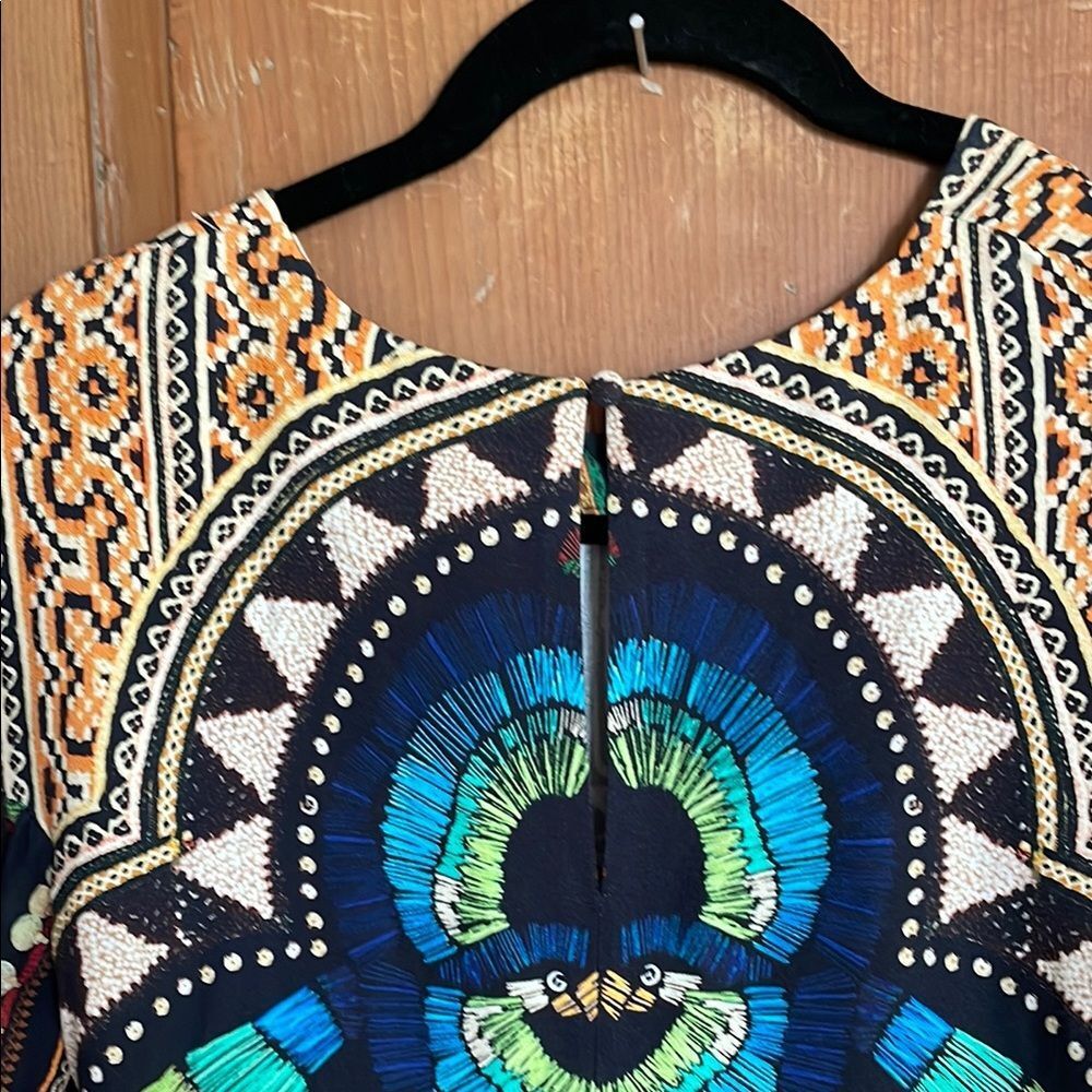 Farm Rio Carlotta abstract Patterned long sleeves tunic Dress - Picture 8 of 10